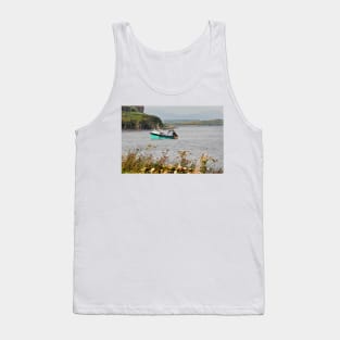 Moored fishing boat at Portnalong -  Isle of Skye, Scotland Tank Top